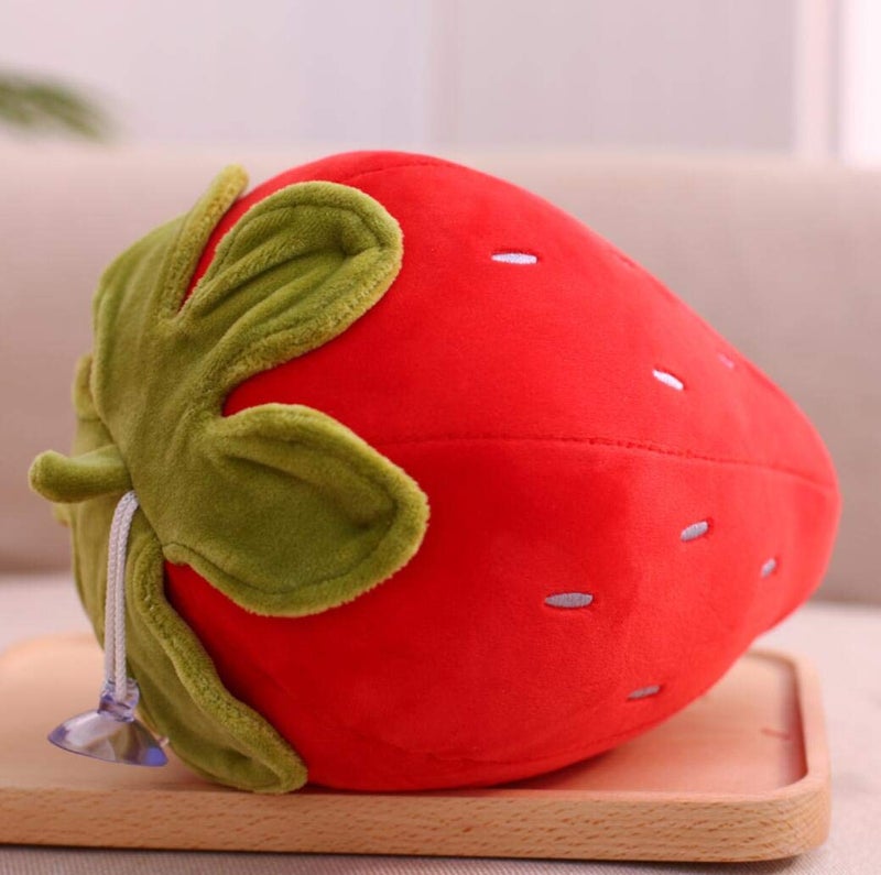Cute rabbit Various Fruit Plush Toy Stuffed Vegetables Plush Toy Plush (Red Strawberry) - Image 2